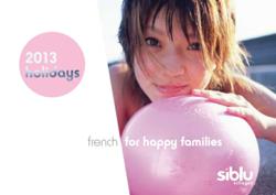 Siblu launches 2013 holiday brochure